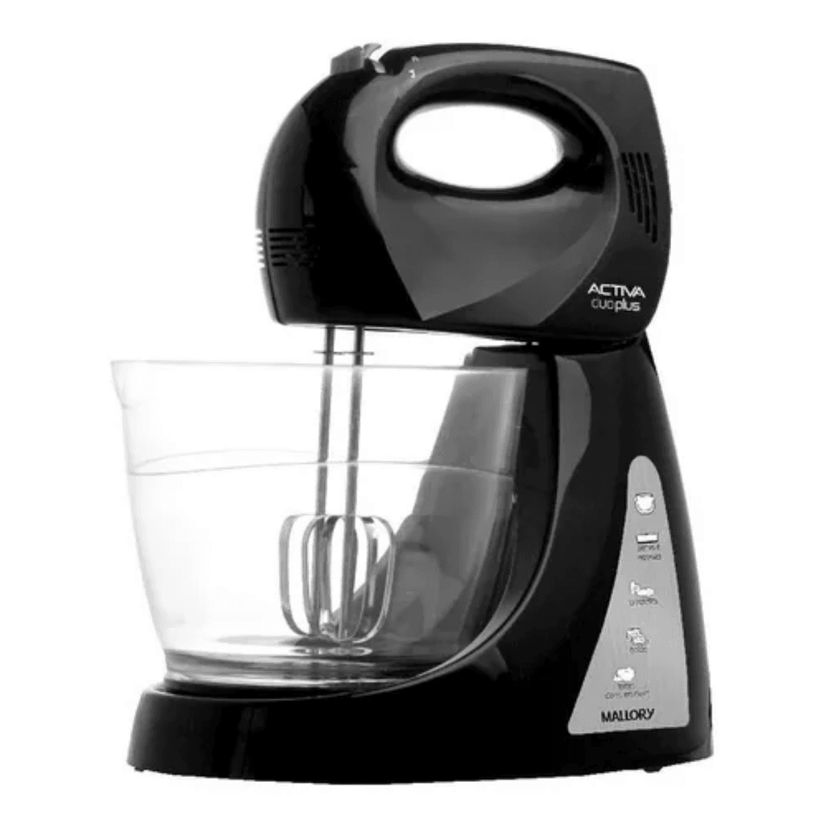 Batidora de pie Mallory Activa Duo Plus negra 127 V (2)