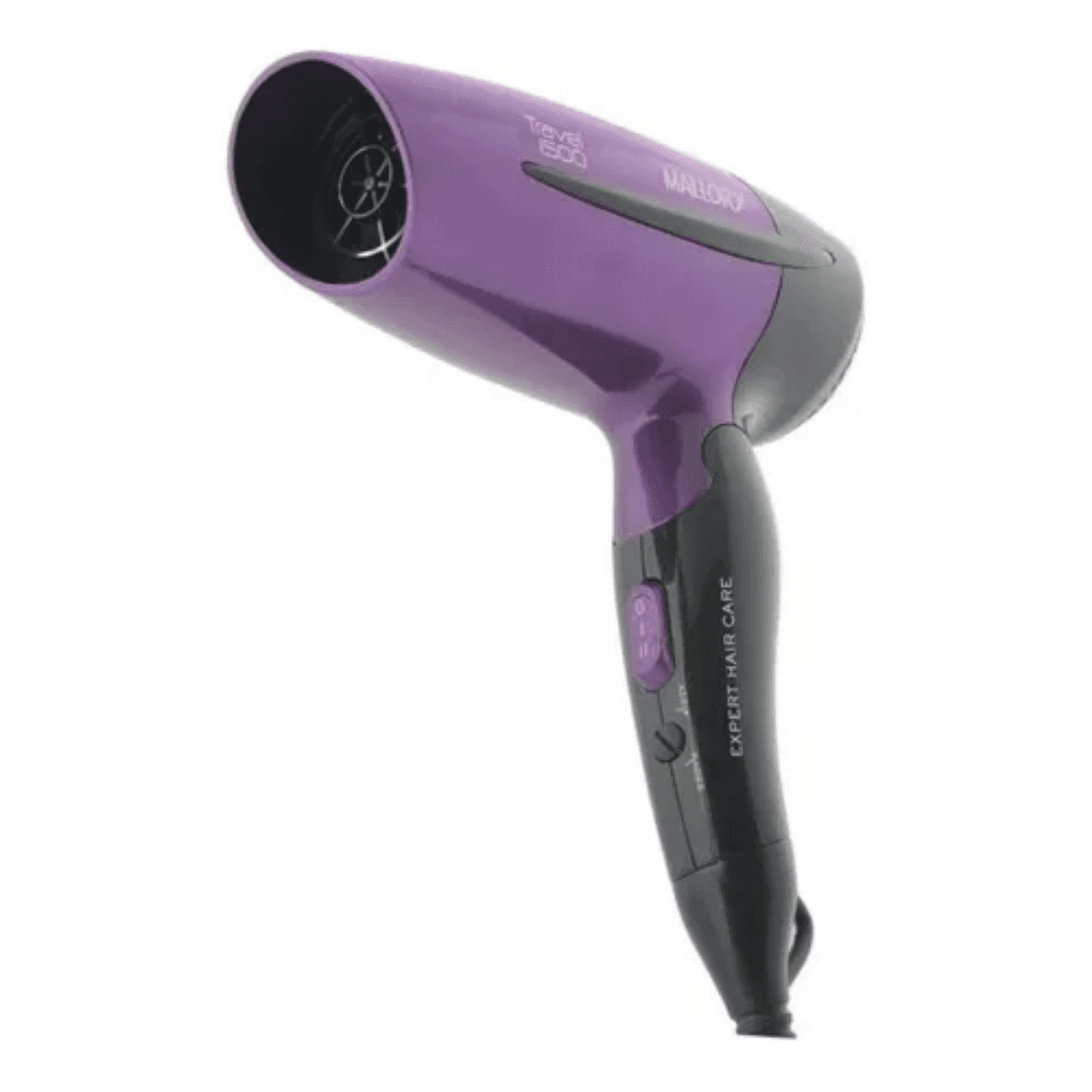 Secador de pelo Mallory Travel 1500 B90000350 negro y violeta 110 V_220 V (3)