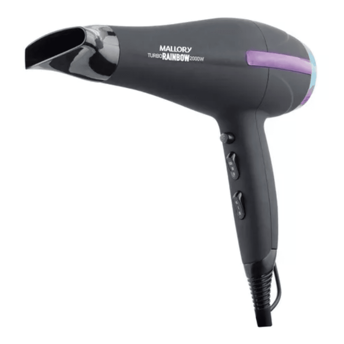 Secador de pelo Mallory Turbo Rainbow Black 220V (2)